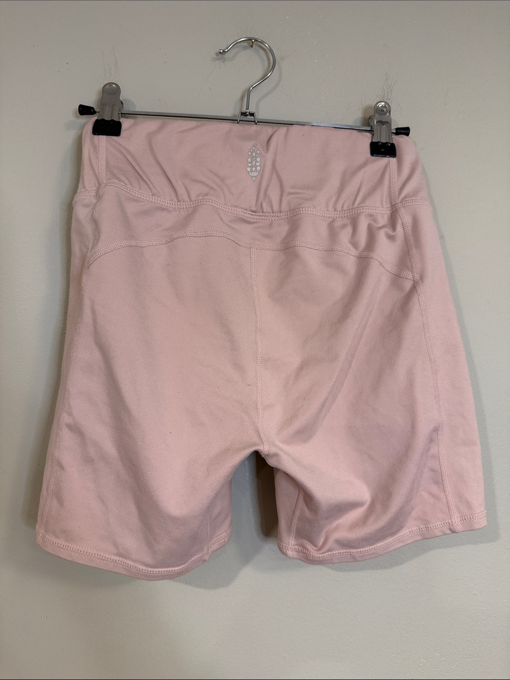 Free People Movement light pink 5” inseam bike shorts